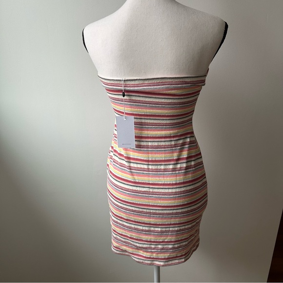 New with Tags! Lovers + Friends Lorraine Mini Dress Multi Striped Size Small - Picture 9 of 13